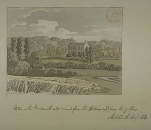 Villa i Wandsworth Road, Nine Elms (akvarell på papper) av English School