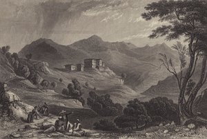 Byn Naree, Indien (gravyr) av English School