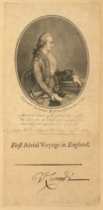 Vincent Lunardi, 1784 (sticksticksgravyr) av English School