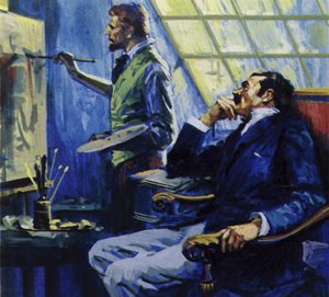 Vincent Van Gogh bodde med sin bror i en studio i Montmartre av English School