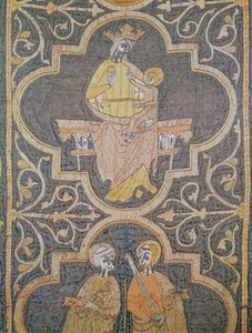 Jungfru och barn, detalj från Clare Chasuble, c.1272-94 av English School