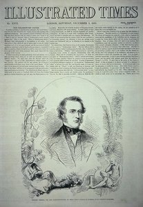 Viscount Canning, Indiens nya generalguvernör, illustration från "The Illustrated Times". av English School