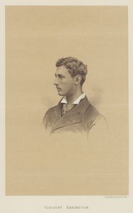 Viscount Ebrington (litho) av English School