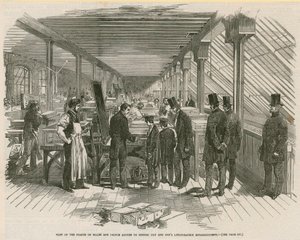 Besök av Prince of Wales och Prince Alfred till Mrs Day and Sons litografiska anläggning av English School