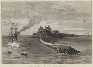Prinsen av Wales resa till Indien, Castellamare, Brindisi (gravyr) av English School