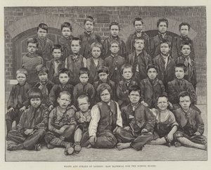 Waifs and Strays of London, råmaterial för skolstyrelsen (gravyr) av English School