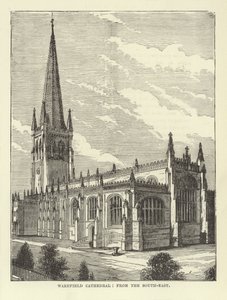 Wakefield Cathedral, från sydost av English School