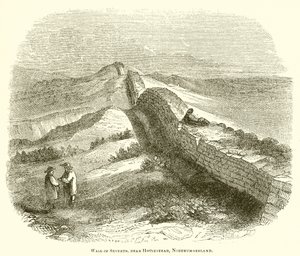 Wall of Severus, nära Housestead, Northumberland
