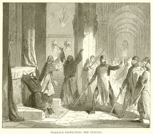 Wallace schützt die Priester von English School