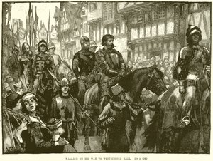 Wallace på väg till Westminster Hall av English School