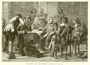 Wallenstein och Tilly håller ett krigsråd (1626) av English School