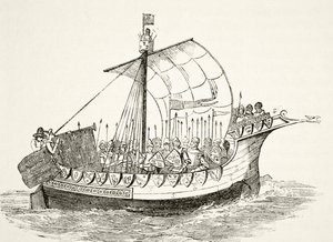 Krigsskepp på 1400-talet, från 