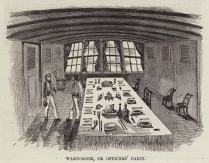 Avdelningsrum eller officershytt (gravyr) av English School