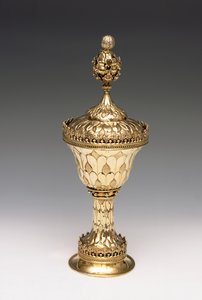 Wardens Grace Cup, c.1480 (förgylld silver) (se även 239872) av English School