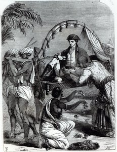 Warren Hastings (1732-1818) i Indien 1784 av English School