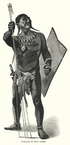 Warrior i helklänning (gravyr) av English School