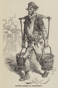 Water-Carrier at Hampstead (gravyr) av English School