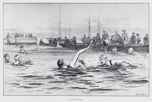 Vattenpolo (litho) av English School