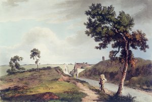 Waterloo, graverad av C. Turner, 1816 (färgad gravyr) av English School