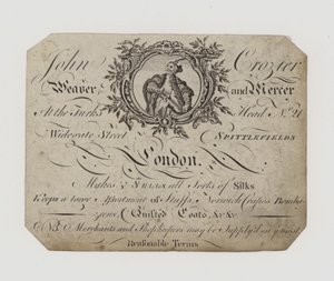 Weaver and Mercer, John Crozier, byteskort av English School