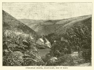 Wesleyan Chapel, Sulby-Glen, Isle of Man (gravyr) av English School
