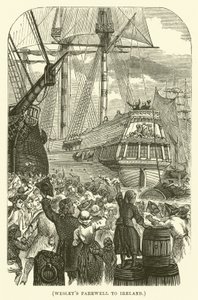 Wesleys avsked till Irland (gravyr) av English School