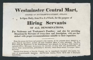 Westminster Central Mart, anställa tjänstemän av English School