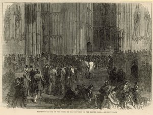 Westminster Hall på natten för uppdelningen på reformpropositionen av English School