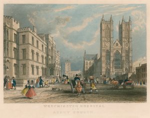 Westminster Hospital och Abbey Church av English School