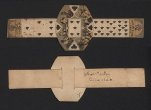 Whistdisk, c1840 (färgad gravyr) av English School