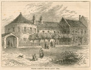 White Conduit House, Pentonville, London, omkring 1820 av English School
