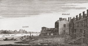 Whitehall, London, som det var på 1700-talet, från 
