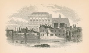 Whitehall från Themsen av English School