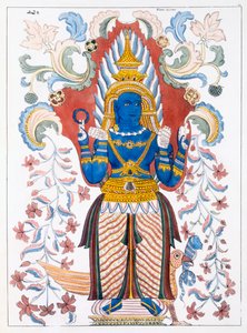 Wiebesana Dewa Raja, Four Hill Guards, från The History and Doctrine of Buddhism av Edward Upham, 1829 av English School