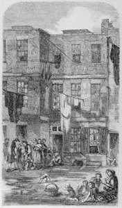 Wild Court, utanför Great Wild Street, Drury Lane av English School