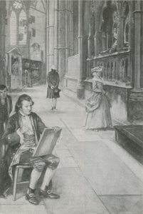 William Blake lär sig att rita bilder av English School