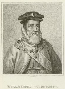 William Cecil, Lord Burleigh (gravyr) av English School