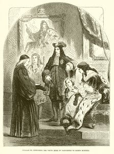 Vilhelm III. anförtro den unge hertigen av Gloucester till biskop Burnett av English School