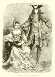 William III av Orange och drottning Mary av English School