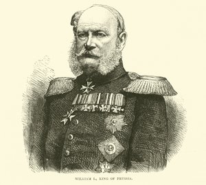 Vilhelm I, kung av Preussen, juli 1870 av English School