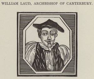 William Laud, ärkebiskop av Canterbury (gravyr) av English School