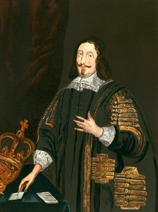 William Lenthall (färglitografi) av English School