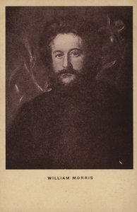William Morris (1834-1896), engelsk textildesigner, konstnär och författare (litografi) av English School