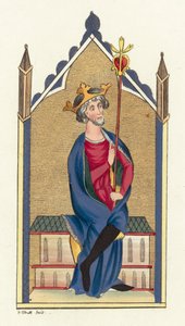 William Rufus (färgad gravyr) av English School