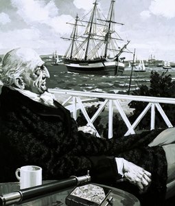 William Turner satt i timmar och tittade på segelfartygen gå förbi av English School