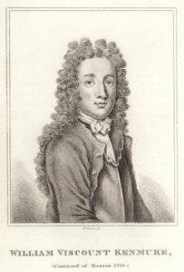 William Viscount Kenmure, dömd för förräderi, 1716 av English School
