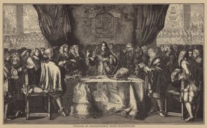 Vilhelm av Oranien-Nassau gjorde Stadtholder (gravyr) av English School