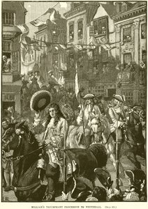 Williams triumferande procession till Whitehall av English School