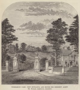 Wimbledon Park, New Entrance och House for Resident Agent (gravyr) av English School