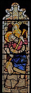 Window Ew föreställande St Christopher av English School